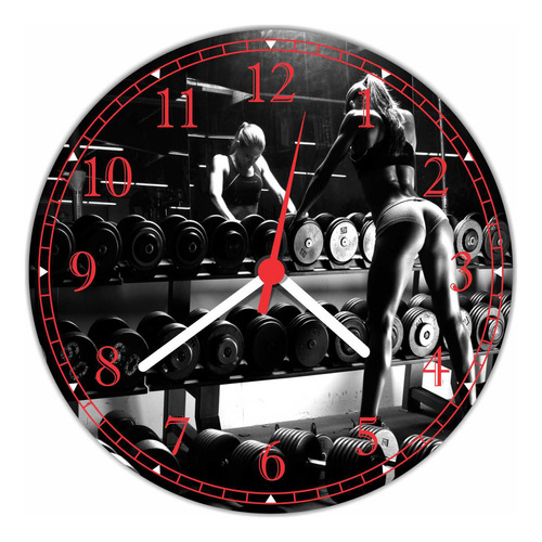 Relógio Decorativo Fitness Academias 30cm