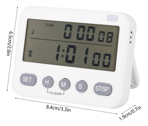 Reloj Despertador Silencioso Con Temporizador Para Uso Domés