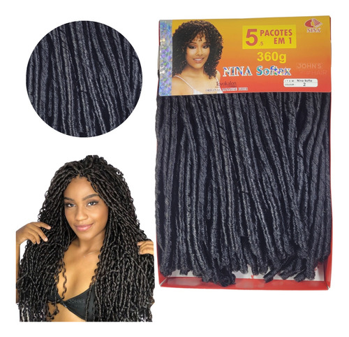  Cabelo Nina Softex Original Pacotão 1 Pacote Faz Uma Cabeça