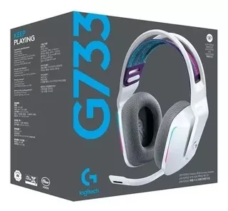 Audífonos gamer inalámbricos Logitech G Series G733 blanco con luz rgb LED