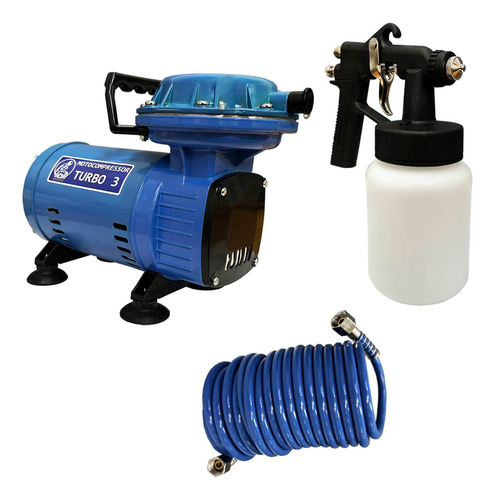 Compressor De Ar Direto 110v/220v + Kit Pintura Wwsoldas