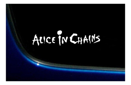 Alice In Chains Vinilo Blanco Para Pared Vehiculo Diseño