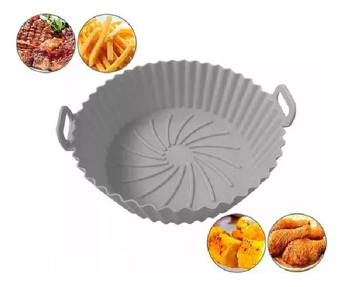 Molde En Silicona Protector Para Air Fryer Freidora 20cm