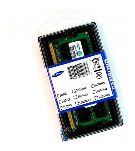 Memoria Ram Samsung Ddr3 2gb Pc3-8500 1066mhz Para Laptop