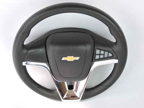 Imagem 3 de 7 de Volante Cruze Comando Som S10 Silverado Blazer Cubo Cromado