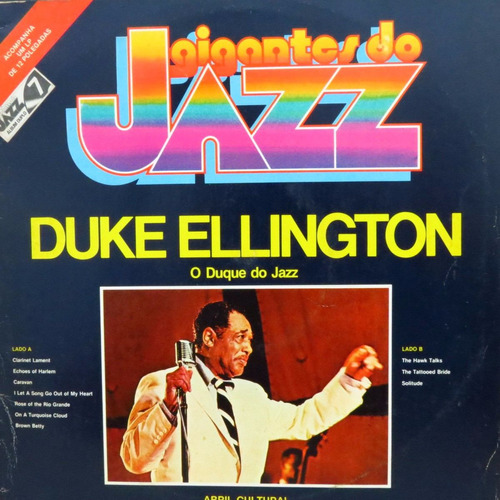 Lp  Duke Ellington   -   O Duque Do Jazz   -      Vinil Raro