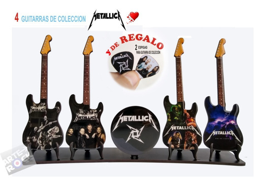 Instrumentos Guitarras Metallica Mini De Colección 