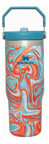 Stanley Iceflow Vaso Con Pajita Abatible De 30 Onzas Color Remolino De Piscina