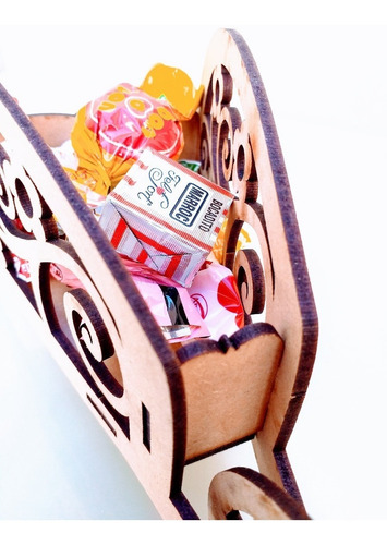 Imagen 3 de 4 de Candy Bar Carretilla Souvenir - Mdf / Fibrofacil