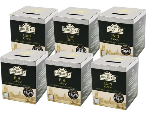 6x Chá Ahmad London Earl Grey 12x20g