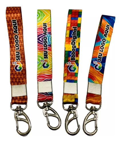 30 Chaveiro De Cordão Personalizado Qualquer Tema Ou Imagem