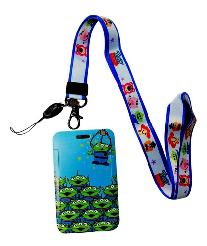 Portacredencial + Lanyard Marcianitos Toy Story