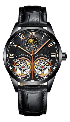 Reloj Impermeable Ailang Tourbillon Moon Phase Para Hombre