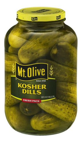 Imagen 5 de 10 de Pepinillos Mt Olive Kosher Dills Enteros Divinos Lo Mejor