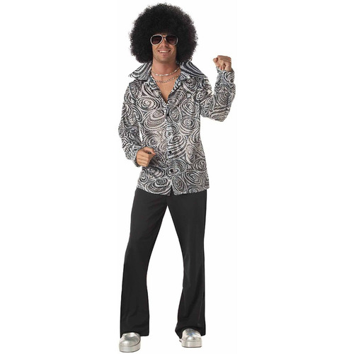 Disfraz Para Hombre Camiseta Groovy Disco Talla L Halloween