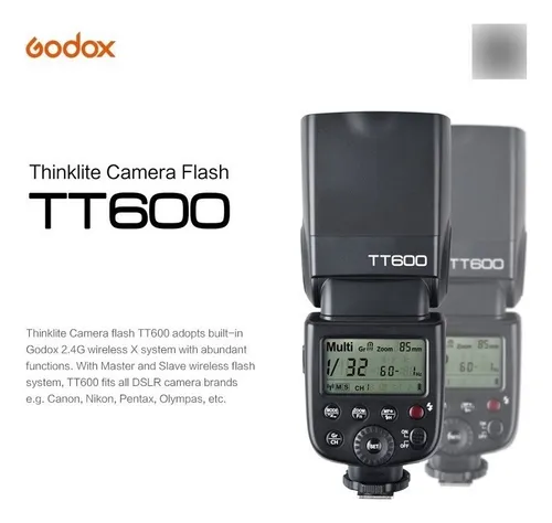 Godox Tt600 (canon-nikon) Se Obsequia Difusor.