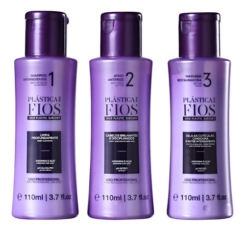 Cadiveu Plástica Dos Fios Kit Selagem Térmica 3x110ml