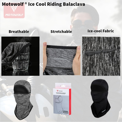 Imagen 7 de 9 de Balaclava Pasamontañas Moto Verano Tela Icecool®
