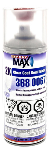 Spray Max 2k 368-0067 - Acabado Satinado Transparente, 11.4 