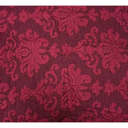 Funda Para Sofá 3+1+1 - Kit 3 Piezas Estilo Floreado 100% Bordó Lisa