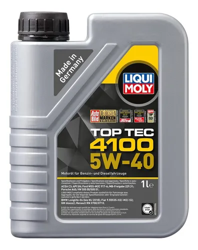 comprar Lubricante Liqui Moly Sintético 5w-40 Top Tec 4100 1l. L46