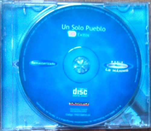 Cd Un Solo Pueblo - 18 Exitos - Serie Lo Maximo - Original (Usado)
