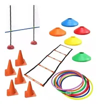 Comprar Kit Entrenamiento Coordinacion Valla Escalera Cono Aro Bases