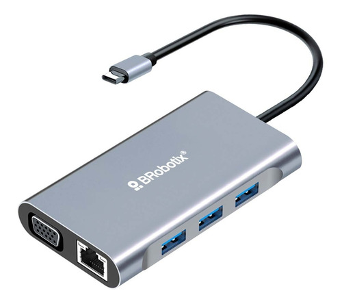 Docking 7 En 1: Usb C  A Usb 3.0x3, Rj45, Vga, Hdmi, Usb C 