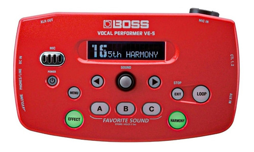 Boss Ve5 Rd Procesador Efectos De Voces Vocal Performer Ve-5