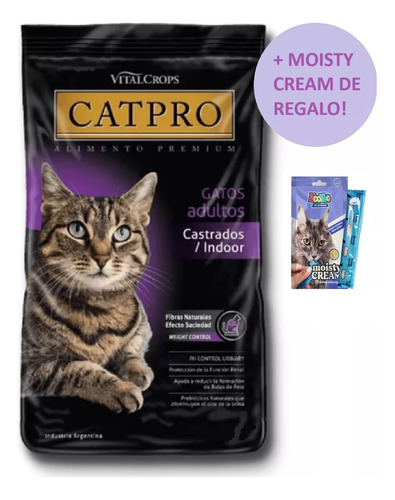 Alimento Vitalcrops Catpro Gatos Castrados 15k + Regalo!!