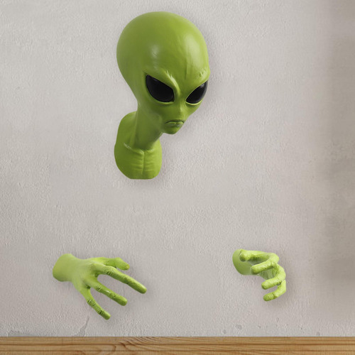 Escultura De Pared De Extraterrestre, Arte Para Colgar En La