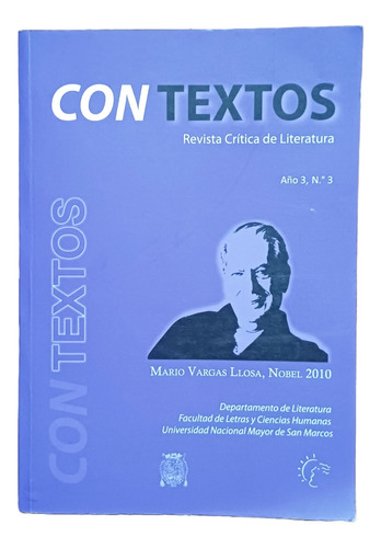 Contextos Revista San Marcos Homenaje A Mario Vargas Llosa 