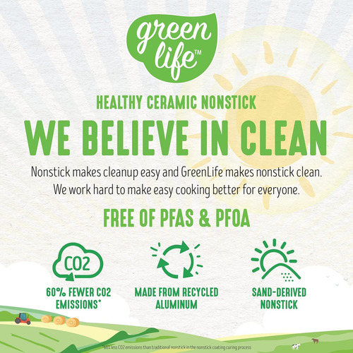 Juego De 2 Ollas Greenlife De Cerámica Antiadherente. Con...