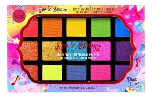 Paleta Sombras De Ojo Tri-element Peak Time 15 Tonos