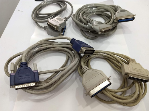 Imagen 3 de 3 de Cable Db25 A Plug Paralelo (centronics) Paquete De 4 Cables
