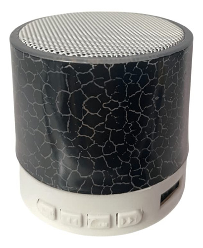 Mini Altavoz Bluetooth Inalambrico Portatil Led Negro