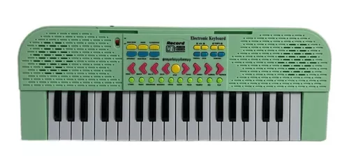 Teclado Infantil Musical Piano 37 Músicas com Microfone Rosa