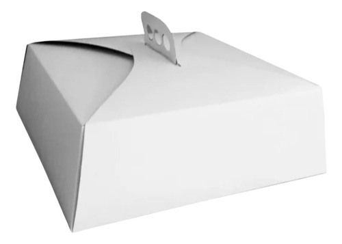 Caja Para Torta Blanca 29x29x10,5 Cm X 10 Unidades