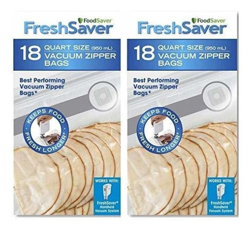 Foodsaver Freshsaver Bolsas De 18 Cuartos De Galón De Tamaño