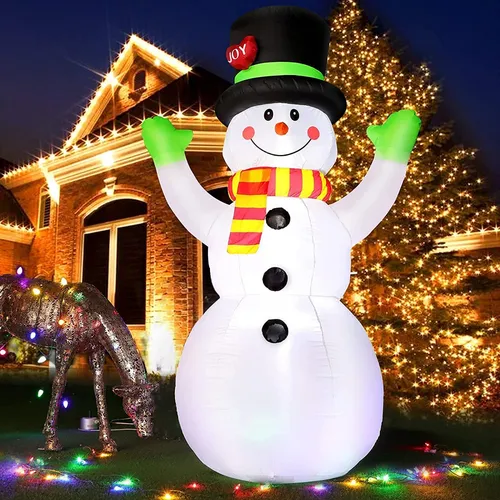 Inflable Navidad Mono Nieve 2.1m Luz Led Exterior-interior