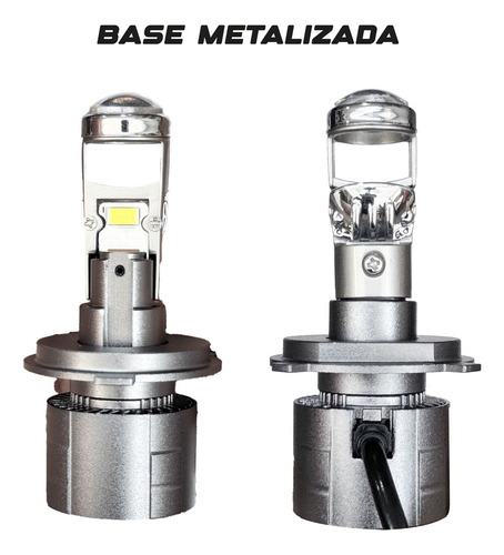 Kit Focos Led H4 Proyector Mini Lupa Premiun