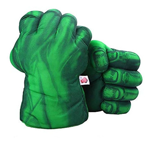 Disfraces 1 Par De Guantes Verdes Diseño De Manos De Peluche