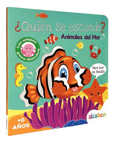 Libro Infantil Quien Se Escode? Animales Del Mar Sicoben