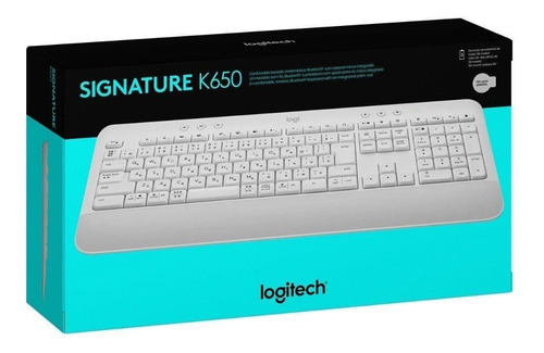 Teclado Logitech Signature K650 Wireless Bluetooth Sp White