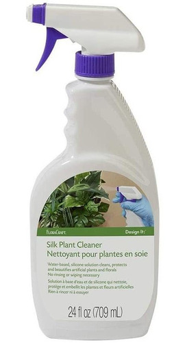 Floracraft Spray Limpiador De Plantas De Seda, 24 Onzas