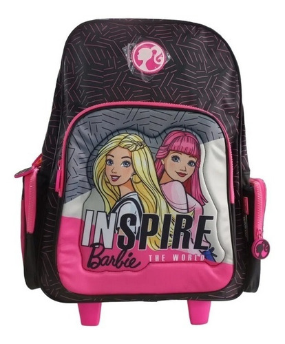 Mochila Con Carro Barbie Inspire The World 17 Pulgadas Wabro