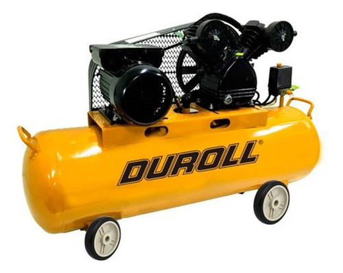 Compresor 3hp 150lts Monofásico Bicilindrico Duroll