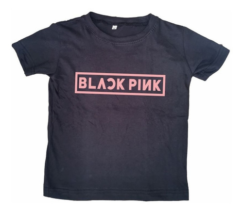 Remera En Algodón Black Pink Mitico Vestimenta