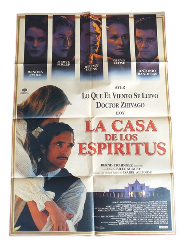 Poster Afiche Cine Original - La Casa De Los Espíritus *