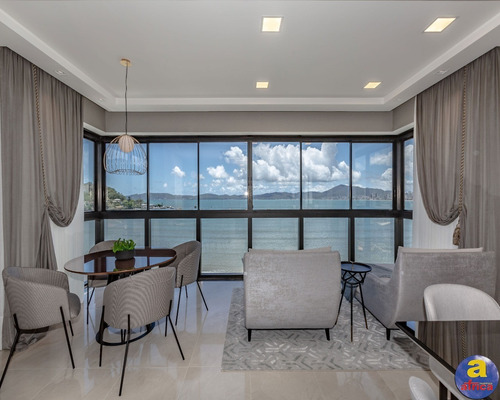 Imagem 7 de 20 de Apartamento Pé Na Areia 4 Suítes Sendo 1 Master, 3 Vagas De Garagem No Centro Em Itapema/sc - Imobiliária África - Ap00324 - 69664493